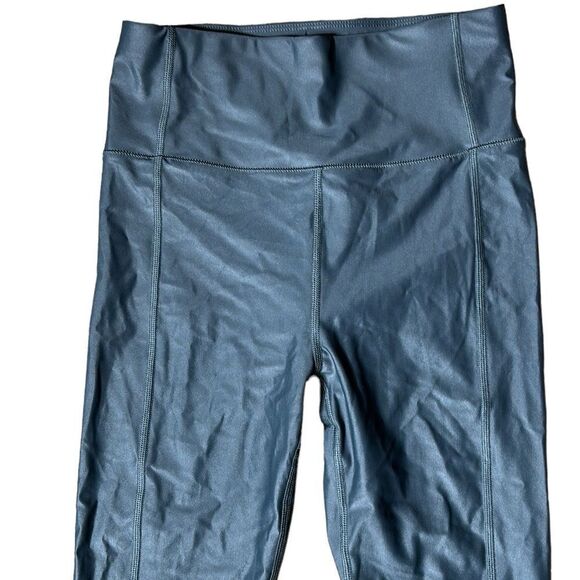 Sweaty Betty London high shine 7/8 length dark grey leggings small - Picture 4 of 6